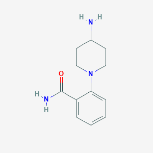 molecular formula C12H17N3O B1518177 2-(4-Aminopiperidin-1-yl)benzamide CAS No. 1039022-14-4