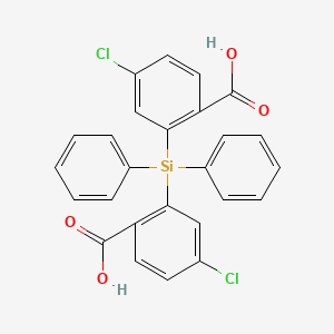 molecular formula C26H18Cl2O4Si B15181782 Benzoic acid, 4-chloro-, diphenylsilylene ester CAS No. 129472-15-7