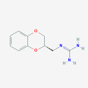 molecular formula C10H13N3O2 B15181828 Guanidine, N-(((2S)-2,3-dihydro-1,4-benzodioxin-2-yl)methyl)- CAS No. 1326703-83-6