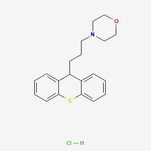 molecular formula C20H24ClNOS B15181855 Morpholine, 4-(3-thioxanthen-9-ylpropyl)-, hydrochloride CAS No. 94576-16-6