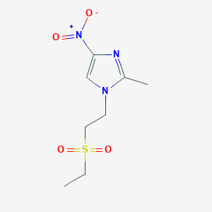 molecular formula C8H13N3O4S B151819 1H-Imidazole, 1-(2-(ethylsulfonyl)ethyl)-2-methyl-4-nitro- CAS No. 25459-12-5