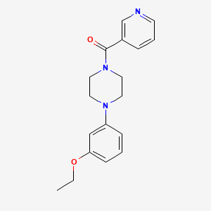 molecular formula C18H21N3O2 B15181962 Piperazine, 1-(3-ethoxyphenyl)-4-(3-pyridinylcarbonyl)- CAS No. 124444-89-9