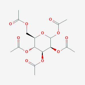 molecular formula C16H22O11 B015182 1,2,3,4,6-Penta-O-acetyl-D-mannopyranose CAS No. 25941-03-1