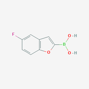 molecular formula C8H6BFO3 B151820 (5-Fluorobenzofuran-2-yl)boronic acid CAS No. 473416-33-0