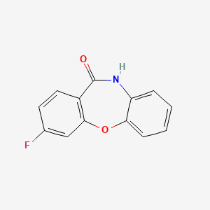 molecular formula C13H8FNO2 B15182012 Dibenz(b,f)(1,4)oxazepin-11(10H)-one, 3-fluoro- CAS No. 109790-32-1