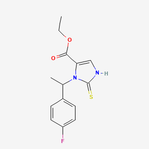 molecular formula C14H15FN2O2S B15182171 Einecs 284-627-7 CAS No. 84946-23-6