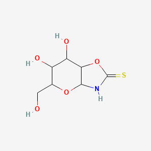 molecular formula C7H11NO5S B15182223 Mu-Thiolglucoxazoline CAS No. 5438-35-7