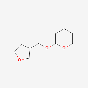 molecular formula C10H18O3 B15182274 2-(Oxolan-3-ylmethoxy)oxane CAS No. 76742-53-5