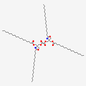 molecular formula C82H152N2O10 B15182292 Bis((2-heptadecyl-4,5-dihydro-4-(((1-oxooctadecyl)oxy)methyl)-4-oxazolyl)methyl) oxalate CAS No. 94159-98-5