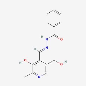 molecular formula C15H15N3O3 B15182325 Pyridoxal benzoyl hydrazone CAS No. 72343-06-7