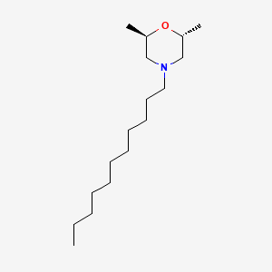 molecular formula C17H35NO B15182403 2,6-Dimethyl-4-undecylmorpholine, trans- CAS No. 142893-70-7
