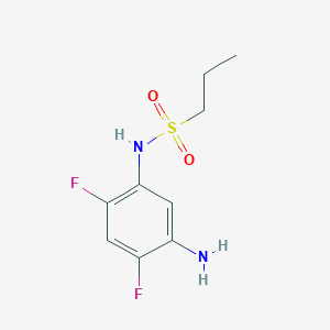 molecular formula C9H12F2N2O2S B1518259 N-(5-amino-2,4-difluorophenyl)propane-1-sulfonamide CAS No. 1156526-28-1