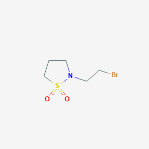 molecular formula C5H10BrNO2S B1518265 2-(2-bromoethyl)-1,2-thiazolidine-1,1-dione CAS No. 1157050-15-1