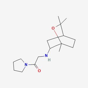 molecular formula C16H28N2O2 B15182653 1-(N-(1,8-Epoxy-p-menth-2-yl)glycyl)pyrrolidine CAS No. 93144-04-8