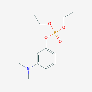 molecular formula C12H20NO4P B15182788 Phosphoric acid, m-(dimethylamino)phenyl diethyl ester CAS No. 4619-09-4