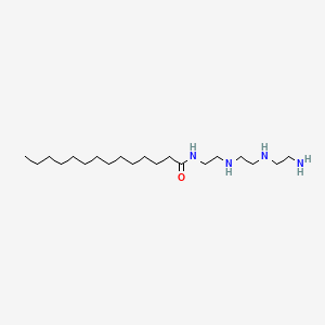 molecular formula C20H44N4O B15182792 N-(2-((2-((2-Aminoethyl)amino)ethyl)amino)ethyl)myristamide CAS No. 87706-76-1