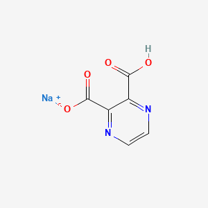 molecular formula C6H3N2NaO4 B15182814 Sodium 2,3-pyrazinedicarboxylate CAS No. 93778-20-2