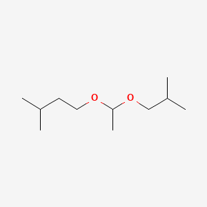 molecular formula C11H24O2 B15182974 1-[1-(Isobutoxy)ethoxy]-3-methylbutane CAS No. 75048-15-6