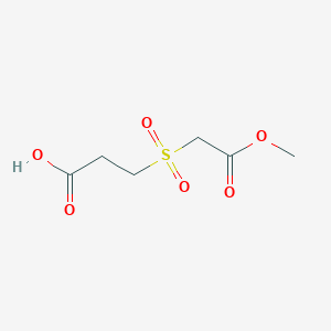 molecular formula C6H10O6S B1518298 3-(2-Methoxy-2-oxoethanesulfonyl)propanoic acid CAS No. 1156663-75-0