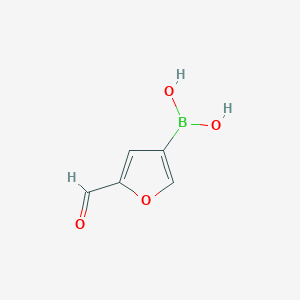 molecular formula C5H5BO4 B151830 5-甲酰呋喃-3-硼酸 CAS No. 62306-80-3