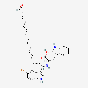 molecular formula C35H46BrN3O3 B15183013 N-((5-Bromo-1H-indol-3-yl)oxoacetyl)-DL-tryptophan CAS No. 97500-78-2