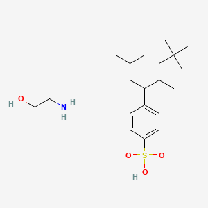 molecular formula C20H37NO4S B15183034 2-Aminoethanol;4-(2,5,7,7-tetramethyloctan-4-yl)benzenesulfonic acid CAS No. 72391-21-0