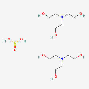 molecular formula C12H32N2O9S B15183061 Bis(triethylammonium) sulphite CAS No. 38664-32-3