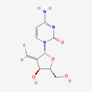molecular formula C10H12FN3O4 B15183104 Tezacitabine anhydrous, (Z)- CAS No. 130306-01-3
