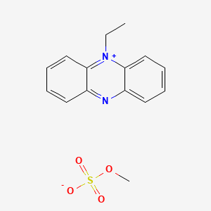 molecular formula C15H16N2O4S B15183144 Phenazinium, 5-ethyl-, methyl sulfate CAS No. 42355-87-3