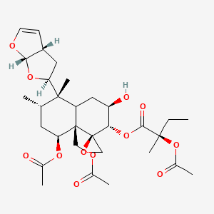 molecular formula C31H44O12 B15183174 Clerodendrin B CAS No. 39877-08-2