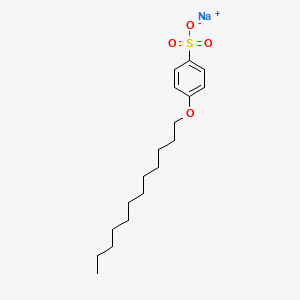 molecular formula C18H29NaO4S B15183185 Sodium 4-(dodecyloxy)benzenesulphonate CAS No. 94030-90-7