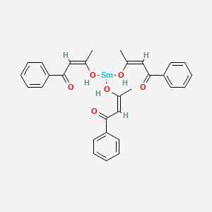 molecular formula C30H30O6Sm B15183240 Samarium, tris(1-phenyl-1,3-butanedionato-kappaO,kappaO')- CAS No. 14726-22-8