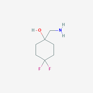 molecular formula C7H13F2NO B1518328 1-(Aminomethyl)-4,4-difluorocyclohexan-1-ol 