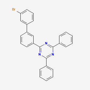 molecular formula C27H18BrN3 B1518351 2-(3'-Bromo-biphenyl-3-yl)-4,6-diphenyl-[1,3,5]triazine CAS No. 1606981-69-4