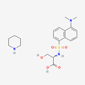 molecular formula C20H29N3O5S B15183515 Dansyl-L-serine Piperidinium Salt CAS No. 84282-12-2
