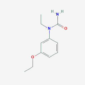 molecular formula C11H16N2O2 B15183535 Urea, N-(3-ethoxyphenyl)-N-ethyl- CAS No. 642462-74-6