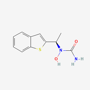 molecular formula C11H12N2O2S B15183703 Zileuton, (R)- CAS No. 142606-21-1