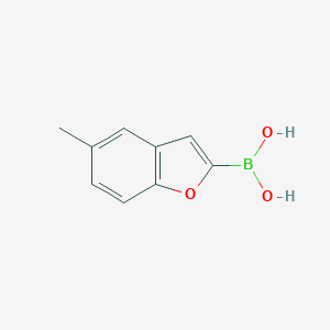 molecular formula C9H9BO3 B151839 (5-Methylbenzofuran-2-yl)boronic acid CAS No. 143381-72-0