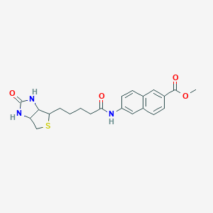 molecular formula C22H25N3O4S B015184 Methyl N-Biotinyl-6-amino-2-naphthonate CAS No. 1041143-49-0