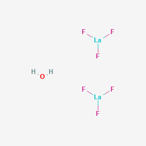 molecular formula F6H2La2O B1518418 Lanthanum(+3)fluoride hemihydrate 