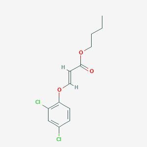 molecular formula C13H14Cl2O3 B15184322 Butyl (E)-3-(2,4-dichlorophenoxy)-2-propenoate CAS No. 53548-39-3