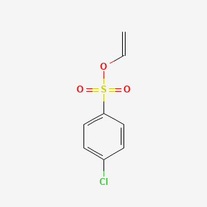 molecular formula C8H7ClO3S B15184378 Vinyl p-chlorobenzenesulphonate CAS No. 84753-07-1