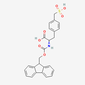 molecular formula C25H23NO7S B1518454 L-Phenylalanine,N-[(9H-fluoren-9-ylmethoxy)carbonyl]-4-(sulfomethyl)- 