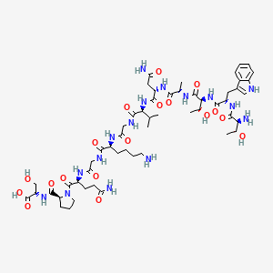 molecular formula C54H84N16O18 B1518464 Thrombin B-Chain (147-158) (human) CAS No. 207553-42-2