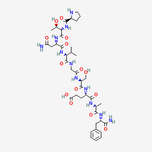 molecular formula C40H61N11O14 B1518468 a-CGRP (29-37) (canine, mouse, rat) CAS No. 219991-19-2