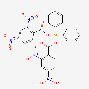 molecular formula C26H16N4O12Si B15184846 Diphenylsilanediol bis(2,4-dinitrobenzoate) CAS No. 129459-89-8