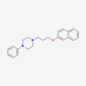 molecular formula C23H26N2O B15184899 Piperazine, 1-(3-(2-naphthalenyloxy)propyl)-4-phenyl- CAS No. 84344-50-3