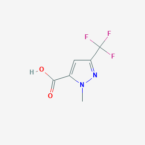 molecular formula C6H5F3N2O2 B151849 1-Methyl-3-(trifluoromethyl)-1H-pyrazole-5-carboxylic acid CAS No. 128694-63-3