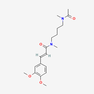 N-[4-(Acetylmethylamino)butyl]-3-(3,4-dimethoxyphenyl)-N-methylpropenamide