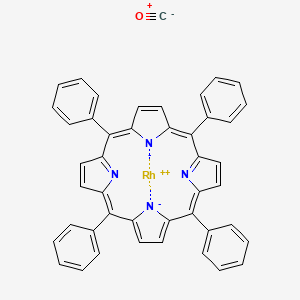 molecular formula C45H28N4ORu B1518508 Carbon monoxide;ruthenium(2+);5,10,15,20-tetraphenylporphyrin-22,24-diide CAS No. 32073-84-0
